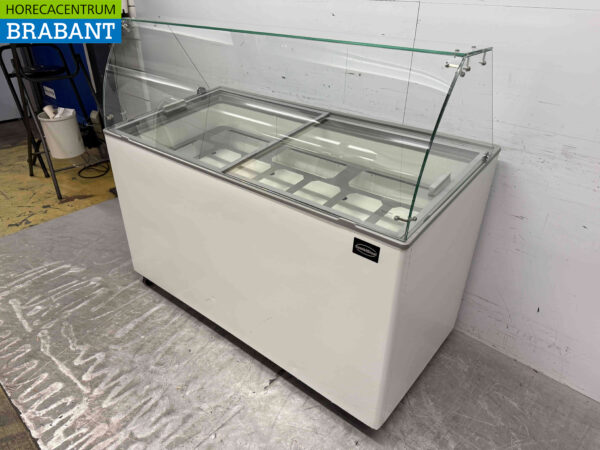 Mobile Combisteel Tenerife Scoop ice cream display case 10 trays 230V Horeca - Image 3