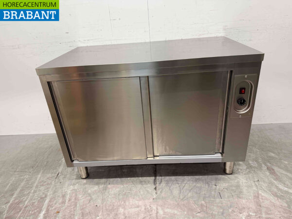 Stainless steel Combisteel Holding Cabinet Plate warming cabinet Pass through 2 x 2 sliding doors 120 cm Horeca