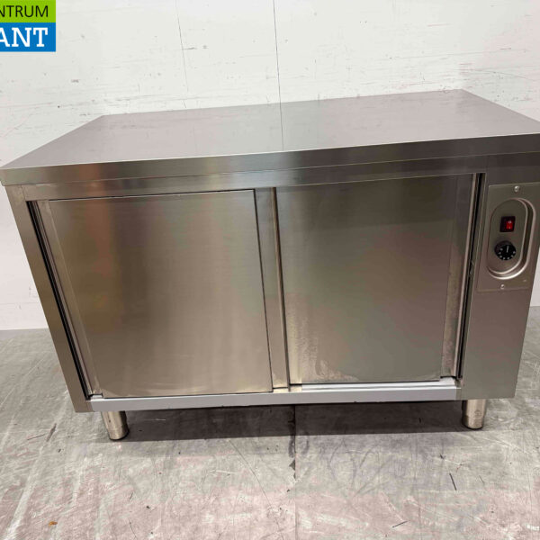 Stainless steel Combisteel Holding Cabinet Plate warming cabinet Pass through 2 x 2 sliding doors 120 cm Horeca