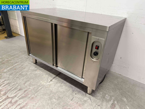 Stainless steel Combisteel Holding Cabinet Plate warming cabinet Pass through 2 x 2 sliding doors 120 cm Horeca - Image 2