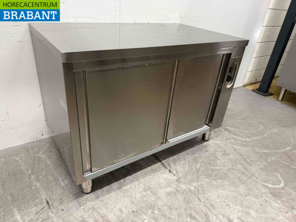 Stainless steel Combisteel Holding Cabinet Plate warming cabinet Pass through 2 x 2 sliding doors 120 cm Horeca - Image 3
