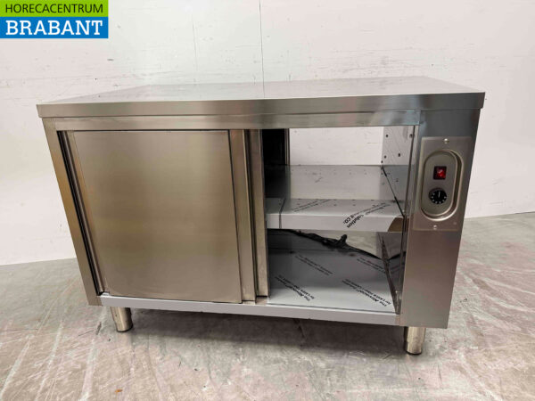 Stainless steel Combisteel Holding Cabinet Plate warming cabinet Pass through 2 x 2 sliding doors 120 cm Horeca - Image 5