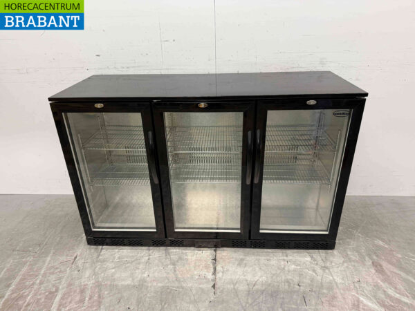 Combisteel Backbar Bar Refrigerator 3 Glass sliding doors 320 liters 135 cm 230V Horeca
