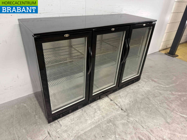 Combisteel Backbar Bar Refrigerator 3 Glass sliding doors 320 liters 135 cm 230V Horeca - Image 3