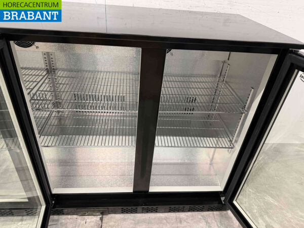 Combisteel Backbar Bar Refrigerator 3 Glass sliding doors 320 liters 135 cm 230V Horeca - Image 4