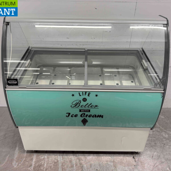 Mobile Combisteel Bali Scoop ice cream display case 9 trays 230V Horeca