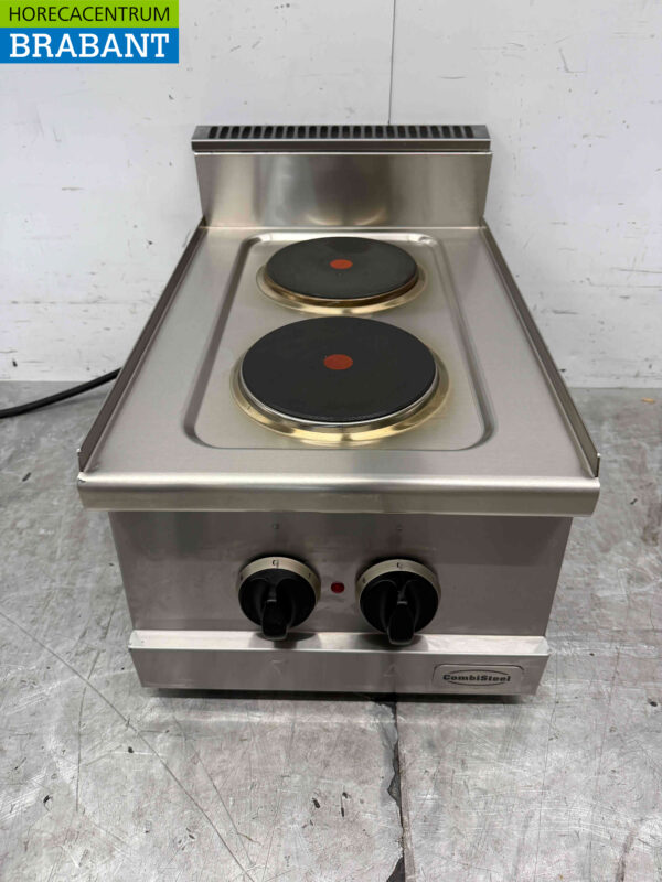 Stainless steel Combisteel 2 Burner Electric Stove 400V Catering
