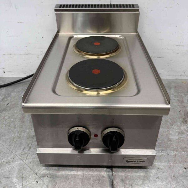 Stainless steel Combisteel 2 Burner Electric Stove 400V Catering