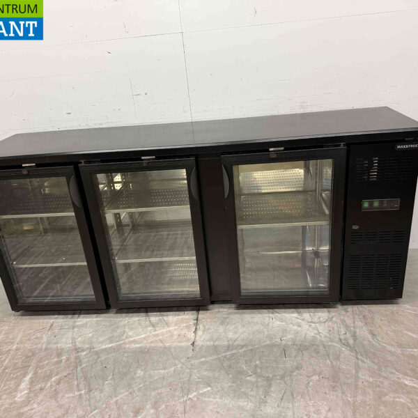 Maxxfrost Bar Refrigerator 3 glass doors 200,2 cm 230V Horeca