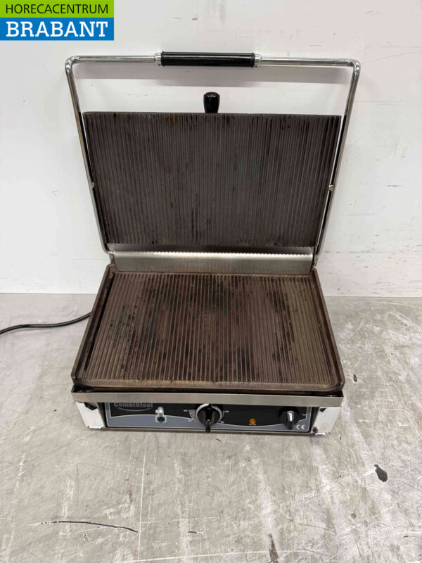 Stainless steel Combisteel Contact Grill Paninigrill Grill Ribbel 230V Catering - Image 4