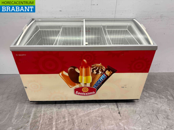 Metalfrio Freezer Chest Freezer Shop Freezer with sliding glass lids 391 liters 230V Horeca