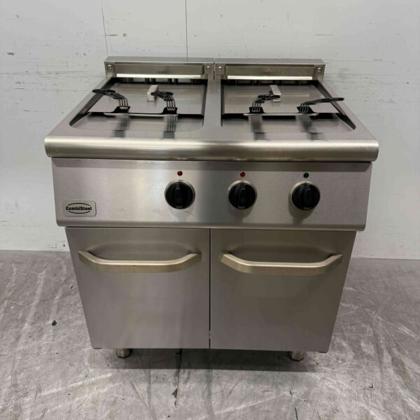 Stainless steel Combisteel Double Fryer Frying 2 x 18 Liter 400V Horeca