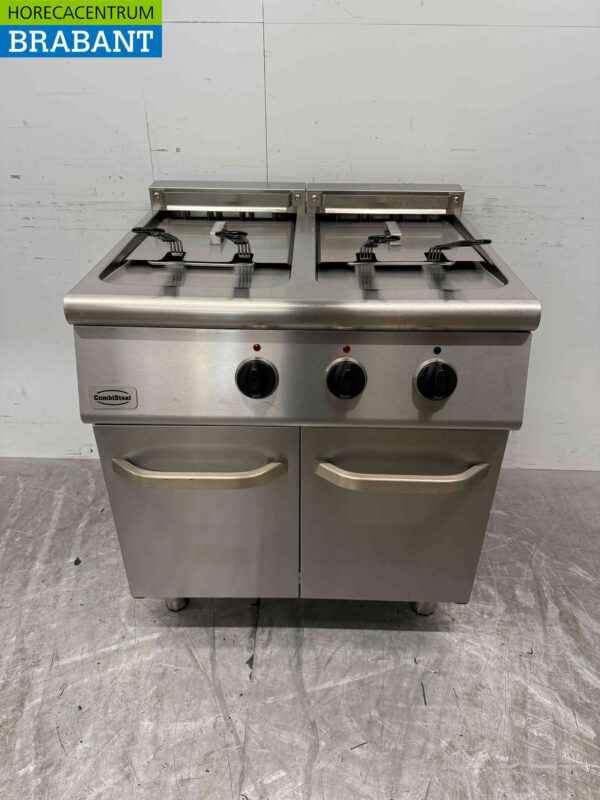 Stainless steel Combisteel Double Fryer Frying 2 x 18 Liter 400V Horeca