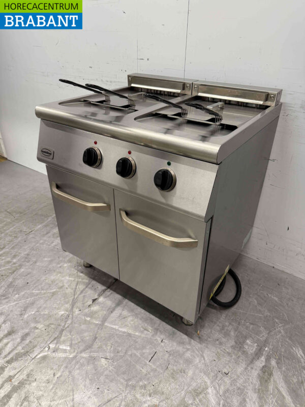 Stainless steel Combisteel Double Fryer Frying 2 x 18 Liter 400V Horeca - Image 4