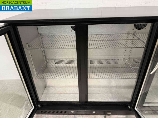 Backbar Bar Refrigeration Glass sliding doors 280 liters 133,5 cm 230V Horeca - Image 4