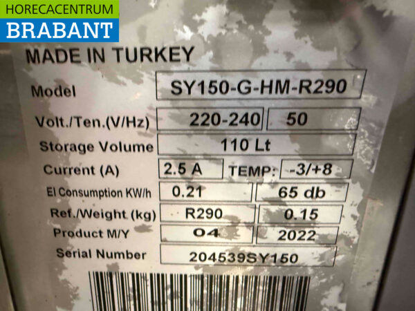 Stainless steel Combisteel Dry age cabinet 103 liters 230V Horeca - Image 5
