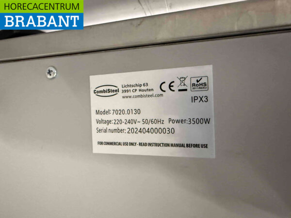 Stainless steel Combisteel Induction plate 34 cm 230V Horeca - Image 4