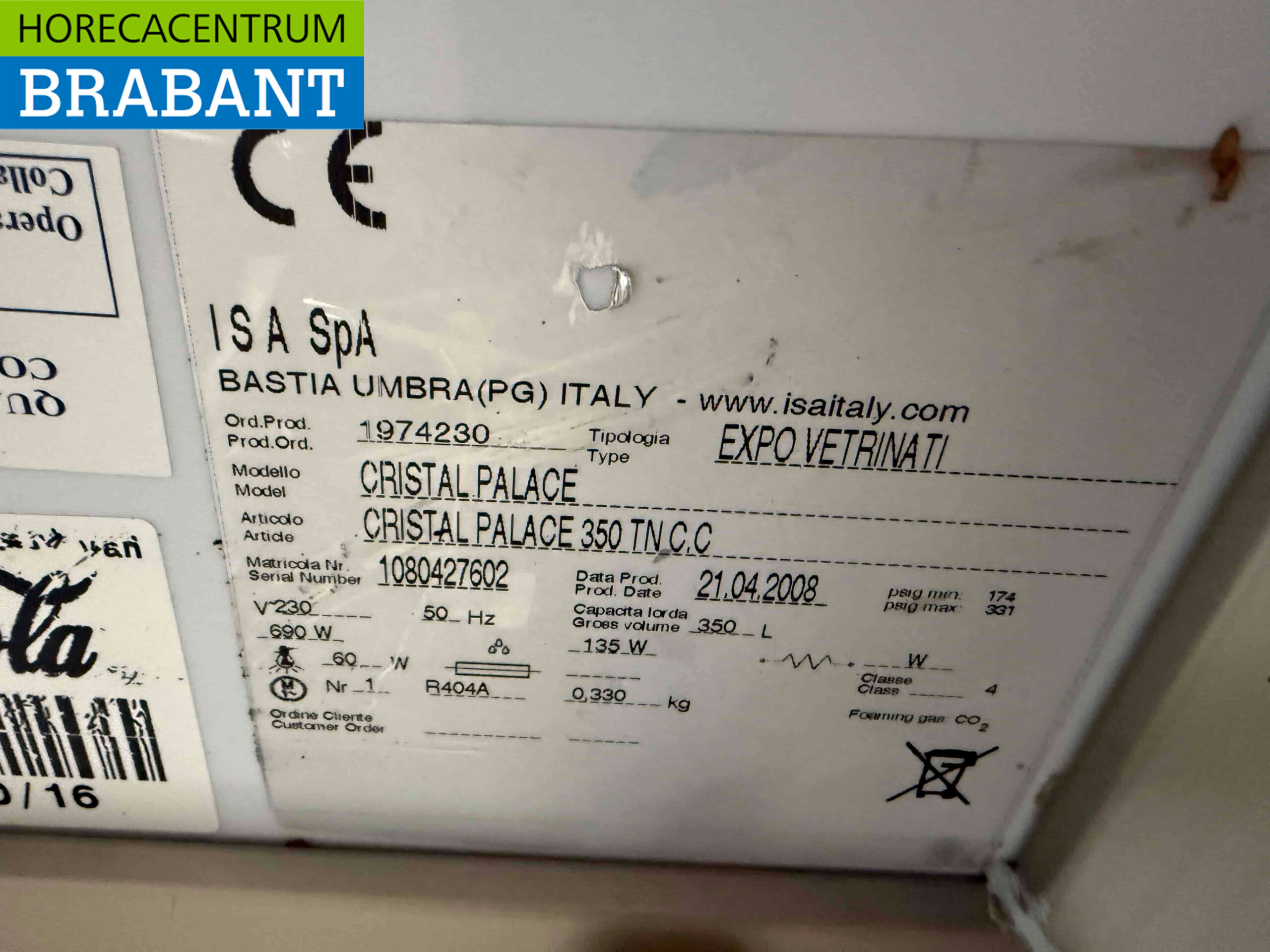 Isa Cristal Palace Refrigerated Display Case Cooling 350 liters 230V Catering - Image 6