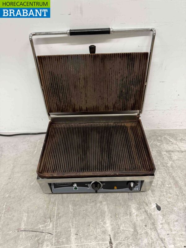 Stainless steel Combisteel Contact Grill Paninigrill Grill Ribbel 230V Catering - Image 4