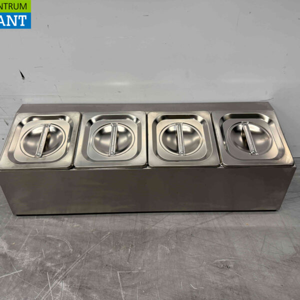 Stainless steel GN tray holder 4 x 1/6 gastronorm GN 67 cm Horeca