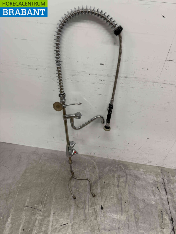Stainless steel Pre-rinse shower Flush valve with mixer tap and spout Catering