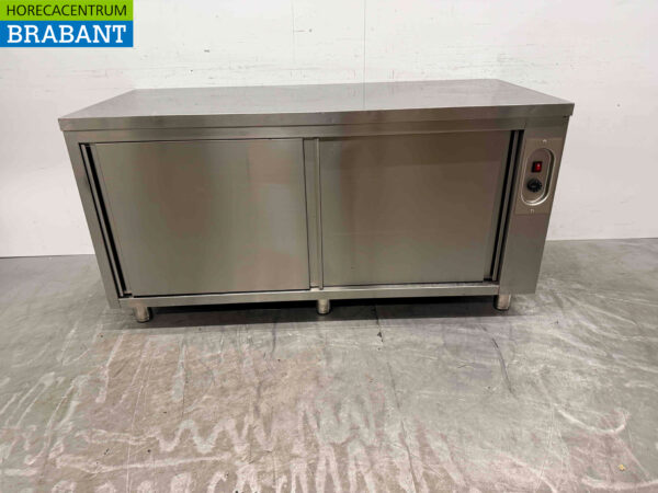 Stainless steel warming cabinet Plate warming cabinet 2 sliding doors 120 cm Horeca