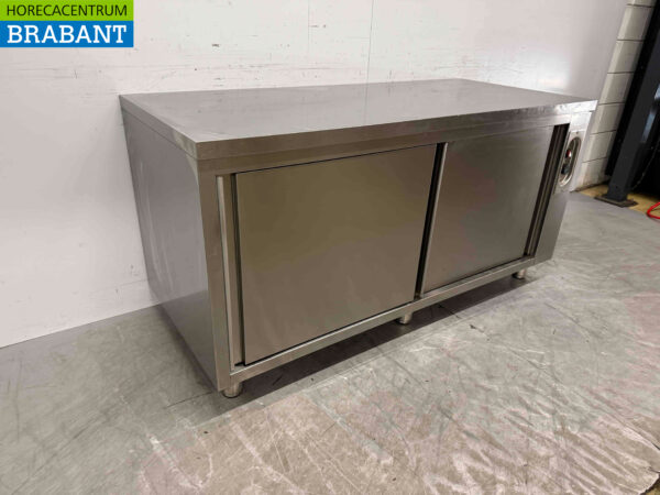 Stainless steel warming cabinet Plate warming cabinet 2 sliding doors 120 cm Horeca - Image 3