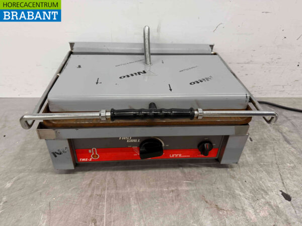 Stainless steel Contact Grill Panini Grill Ribbing 230V Catering