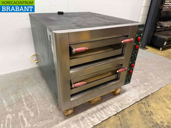 Stainless steel Double Pizza Oven 2 x 9 Pizzas 35 cm diameter 400V Catering (kopie) - Image 3