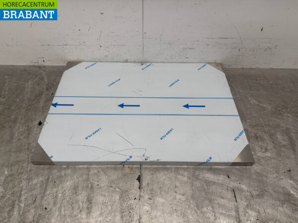 Stainless steel Worktop 100 x 70 x 4 cm Catering