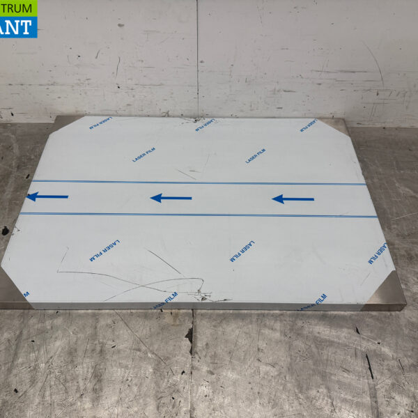 Stainless steel Worktop 100 x 70 x 4 cm Catering