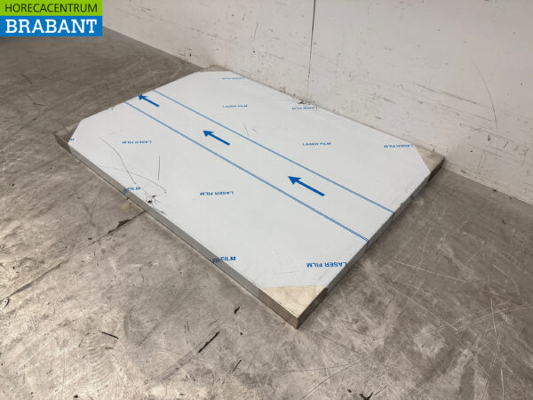 Stainless steel Worktop 100 x 70 x 4 cm Catering - Image 2