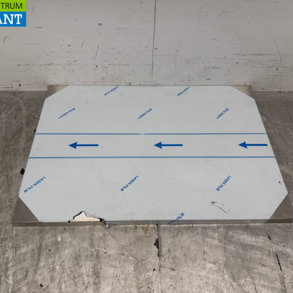 Stainless steel Worktop 100 x 70 x 4 cm Catering