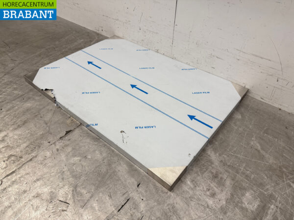 Stainless steel Worktop 100 x 70 x 4 cm Catering - Image 2