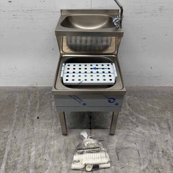 Stainless steel Combisteel Double Sink Sink Drainer Pourer combi Faucet 50 cm Horeca