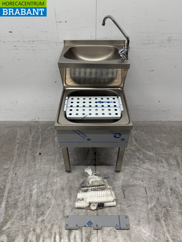 Stainless steel Combisteel Double Sink Sink Drainer Pourer combi Faucet 50 cm Horeca