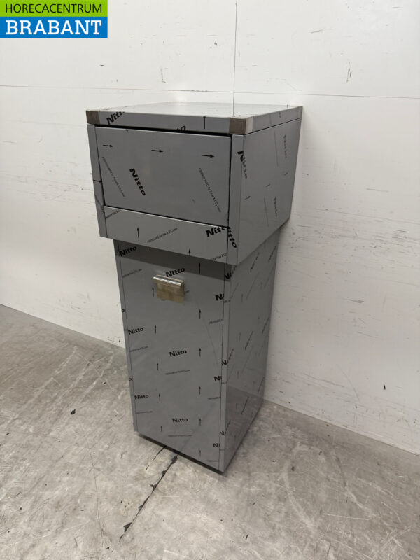 Stainless steel Combisteel Trash Can Waste Bin 80 liters Horeca - Image 2