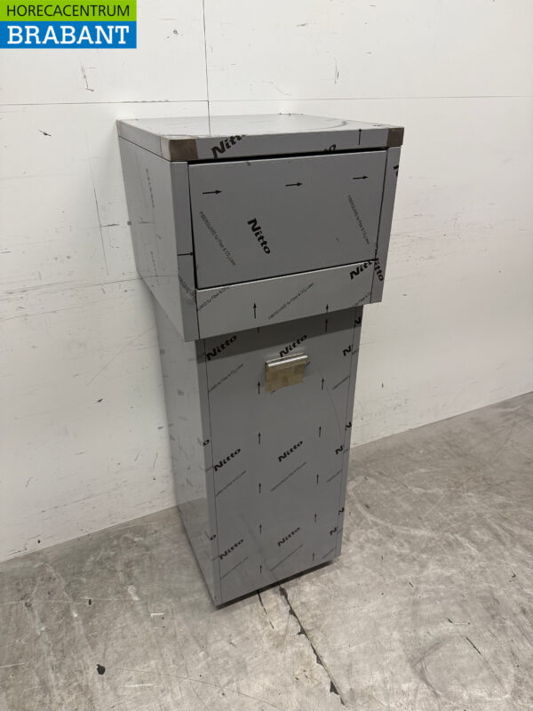Stainless steel Combisteel Trash Can Waste Bin 80 liters Horeca - Image 3