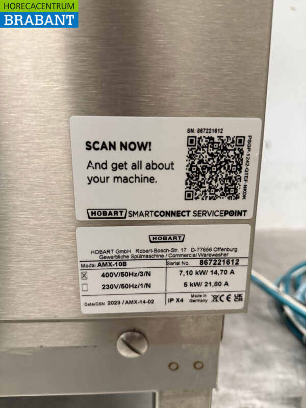 Stainless steel Hobart Sliding dishwasher with drain pump and soap pumps 2023! 400V Hospitality - Image 8
