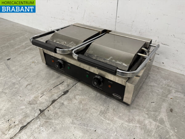 Stainless steel Combisteel Double Contact Grill Panini Grill Ribbed 230V Catering - Image 2