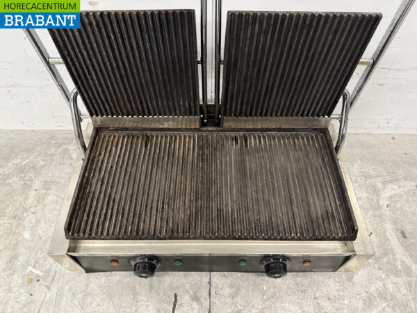 Stainless steel Combisteel Double Contact Grill Panini Grill Ribbed 230V Catering - Image 4