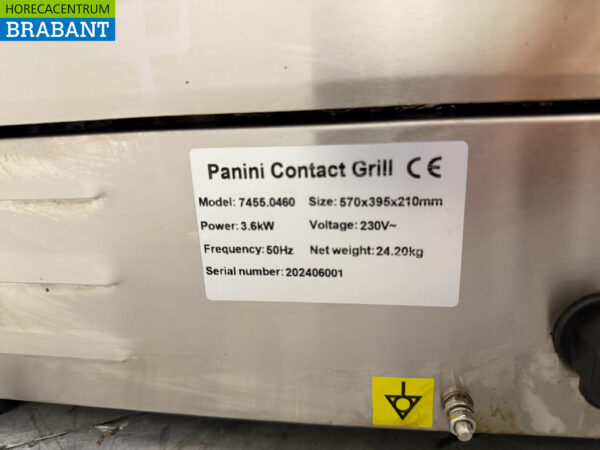 Stainless steel Combisteel Double Contact Grill Panini Grill Ribbed 230V Catering - Image 5
