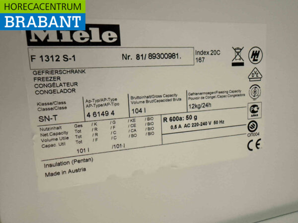 Miele F1312 Refrigeration Refrigerator 104 liters 230V Catering - Image 5