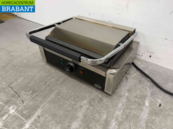 Stainless steel Combisteel Contact Grill Paninigrill Ribbed 230V Horeca - Image 2