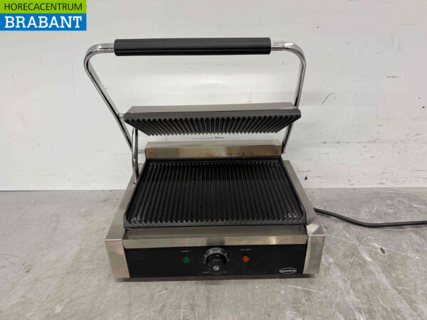 Stainless steel Combisteel Contact Grill Paninigrill Ribbed 230V Horeca - Image 4