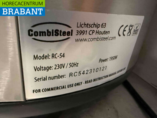Combisteel Stainless Steel Rice Cooker Rice Warmer 14 liter 230V Catering - Image 6