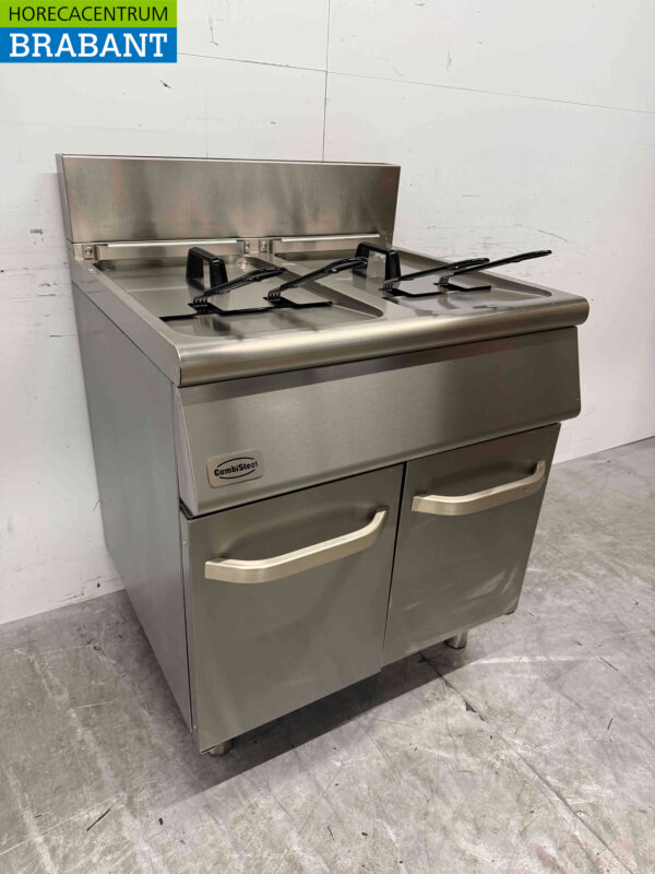 Stainless steel Combisteel Double Deep Fryer 2 x 15 Liter GAS Catering - Image 2
