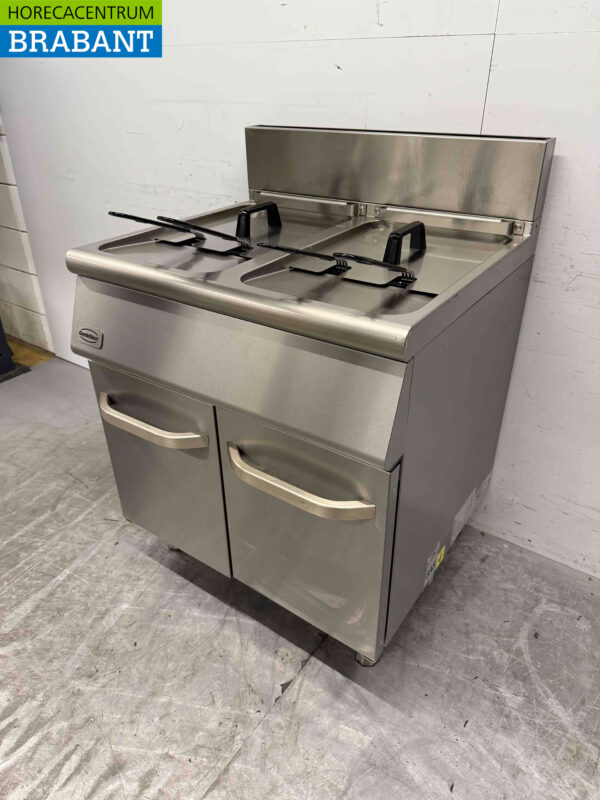 Stainless steel Combisteel Double Deep Fryer 2 x 15 Liter GAS Catering - Image 3