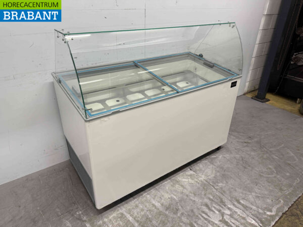 Mobile Combisteel Tenerife Scoop ice cream display case 10 trays 230V Horeca - Image 3