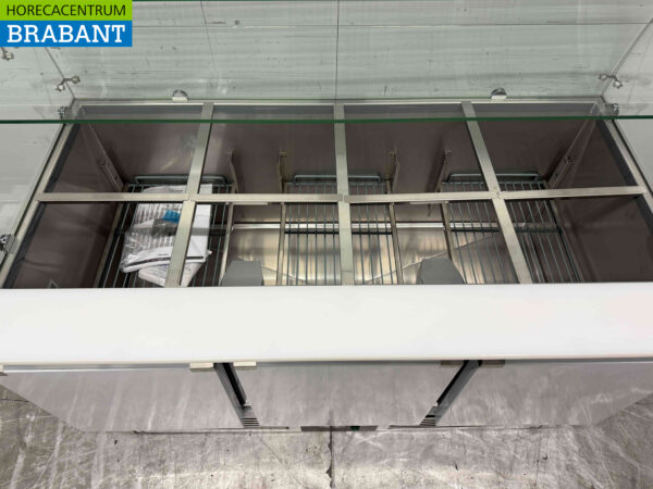 Stainless steel Combisteel Saladette 3 Doors 136,5 cm 230V Horeca - Image 4